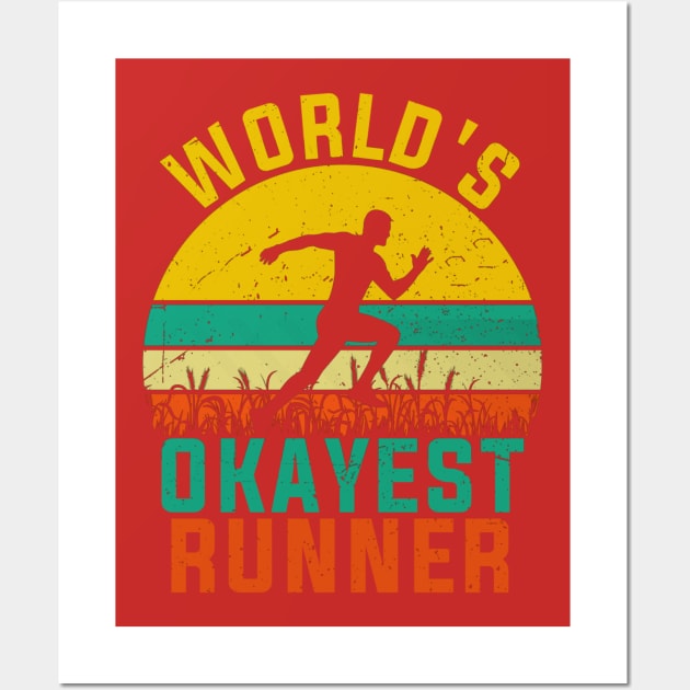 Funny Running Wall Art by Printnation